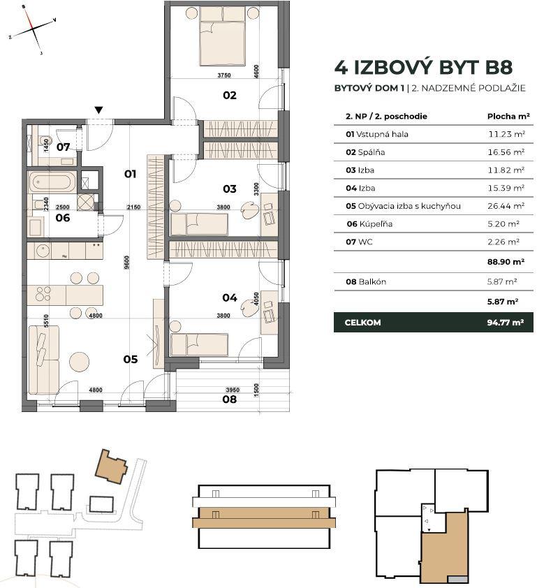 Predaj 4 izb byt NOVOSTAVBA - BA – Karlova Ves