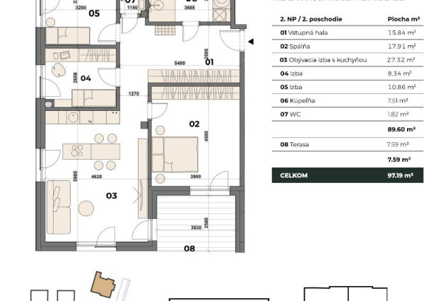 Predaj 4 izb byt pred kolaudáciou BA – Karlova Ves - NOVOSTAVBA