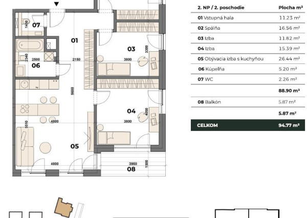 Predaj 4 izb byt NOVOSTAVBA - BA – Karlova Ves