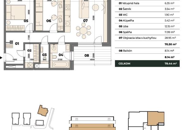 Predaj 3 izb byt NOVOSTAVBA - BA – Karlova Ves